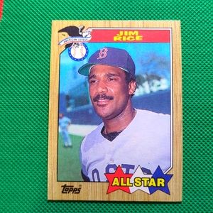 Vintage All Star Topps Jim Rice 1987 Card #610 American League
